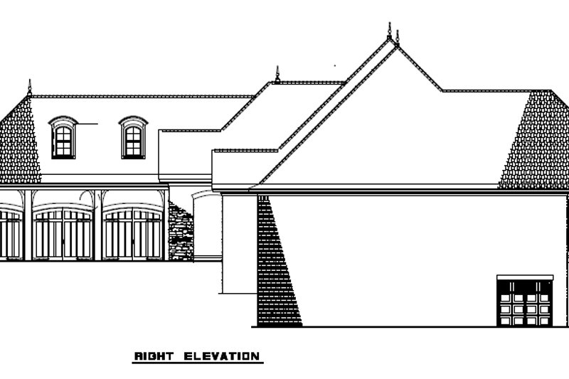 House Plan Design - Exterior - Other Elevation 1 for European House Plan #17-2476 - 3 bed, 4.5 bath