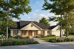 Dream House Plan - Traditional Exterior - Front Elevation Plan #22-109