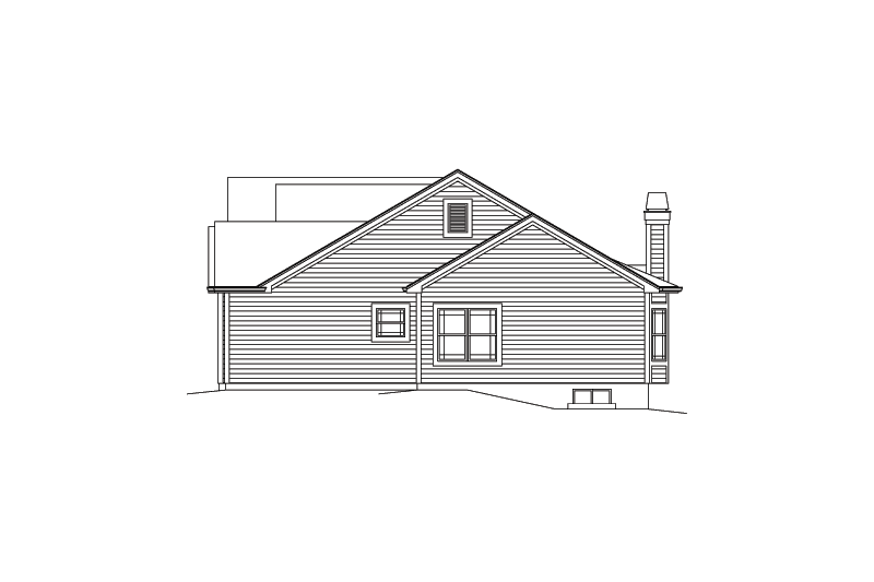 Architectural House Design - Exterior - Other Elevation 1 for Country House Plan #57-622 - 3 bed, 2.5 bath