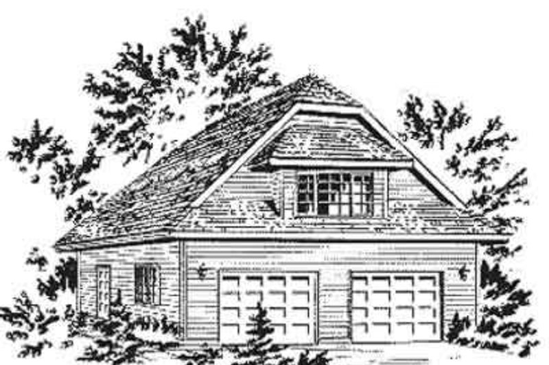 Architectural House Design - Traditional Exterior - Front Elevation Plan #18-401