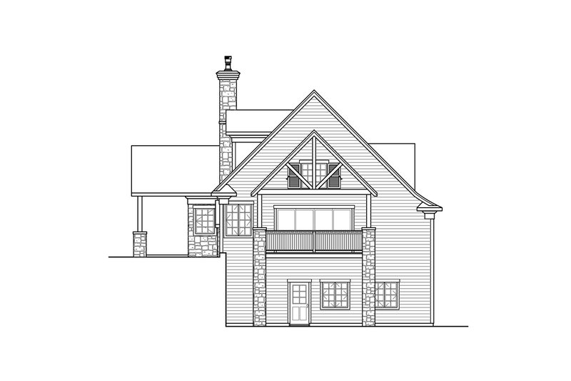 House Plan Design - Exterior - Other Elevation 1 for Cottage House Plan #124-1110 - 1 bed, 2 bath