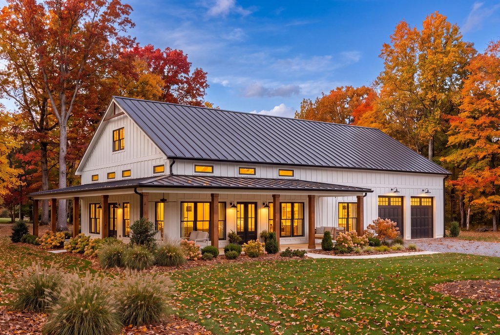 Exterior - Front Elevation 8 for Barndominium House Plan #430-333 - 3 bed, 2.5 bath