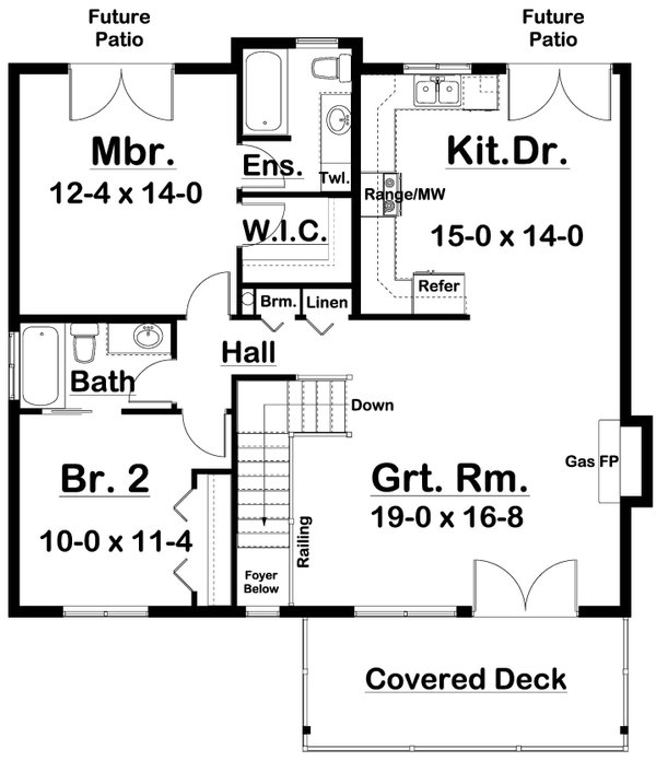 Farmhouse Floor Plan - Main Floor Plan #126-253