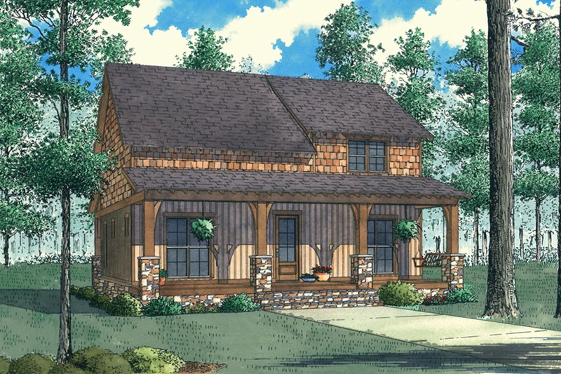 House Design - Country Exterior - Front Elevation Plan #923-90