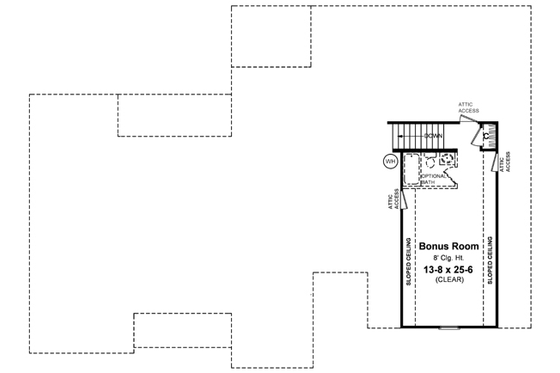 Floor Plan - Other Floor for Traditional House Plan #21-134 - 3 bed, 2.5 bath