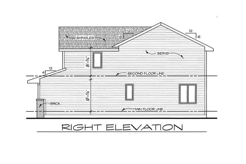 Dream House Plan - Exterior - Other Elevation 1 for Traditional House Plan #20-2110 - 3 bed, 2.5 bath