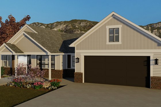 Exterior - Front Elevation 3 for Traditional House Plan #1060-59 - 3 bed, 2 bath