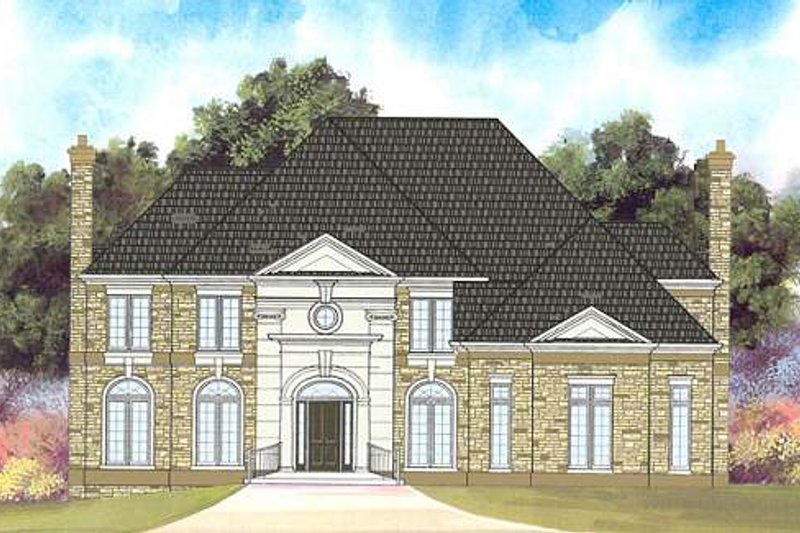 Architectural House Design - European Exterior - Front Elevation Plan #119-331