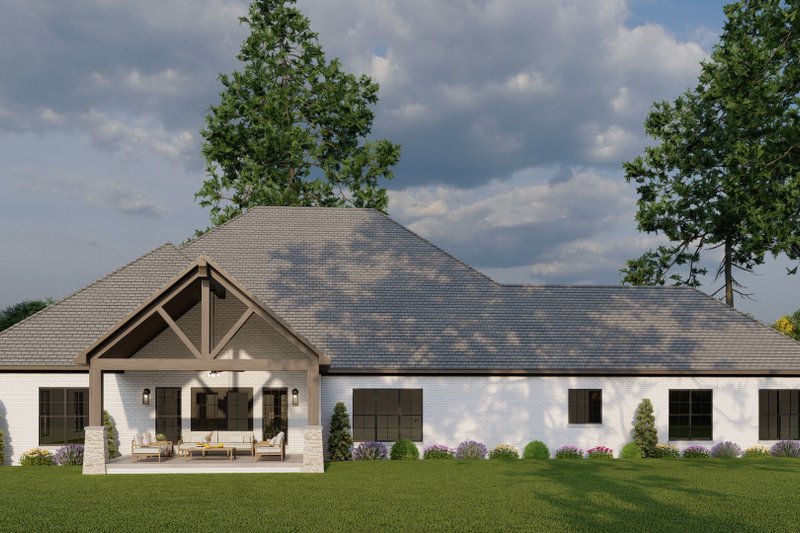 House Plan Design - Exterior - Rear Elevation for Craftsman House Plan #17-2609 - 5 bed, 3.5 bath