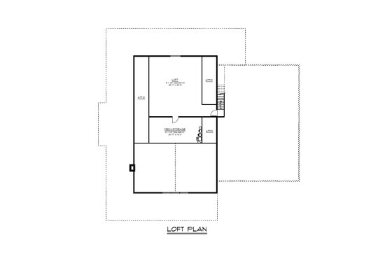 Floor Plan - Upper Floor for Country House Plan #1064-278 - 2 bed, 2.5 bath