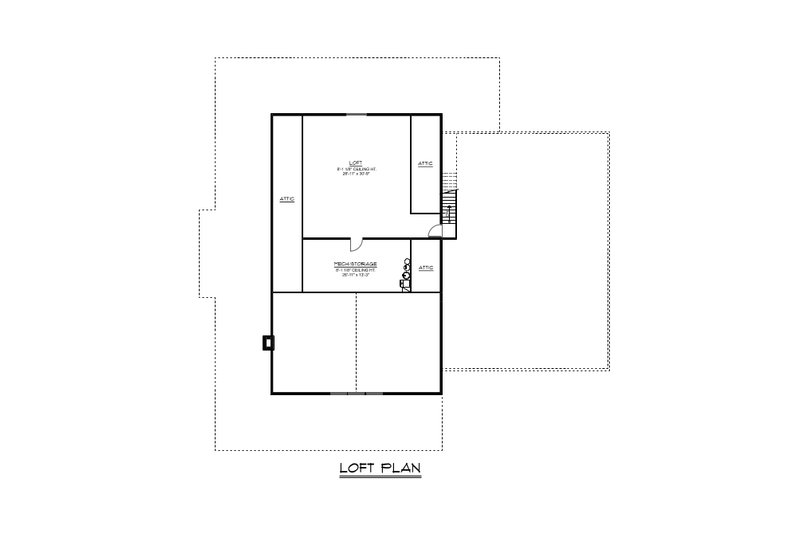 House Blueprint - Floor Plan - Upper Floor for Country House Plan #1064-278 - 2 bed, 2.5 bath