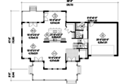 Country Style House Plan - 3 Beds 3 Baths 3520 Sq/Ft Plan #25-4666 