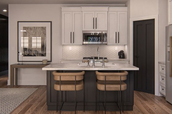 Interior - Kitchen 1 for Modern House Plan #455-338 - 3 bed, 2.5 bath