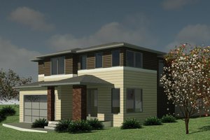 Contemporary Exterior - Front Elevation Plan #1066-131