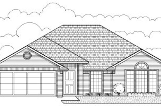 Exterior - Front Elevation for Traditional House Plan #65-233 - 4 bed, 2 bath