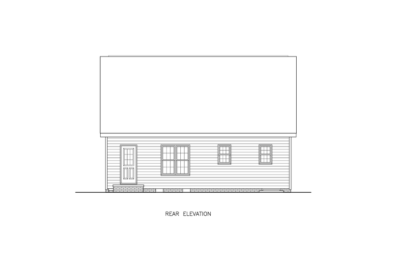 House Plan Design - Exterior - Other Elevation 1 for Traditional House Plan #54-634 - 3 bed, 2 bath