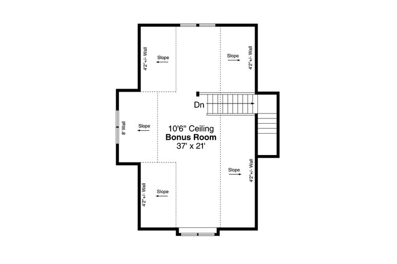 Dream House Plan - Floor Plan - Upper Floor for Craftsman House Plan #124-1235, 0 bath