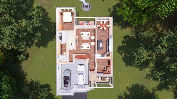 House Blueprint - Traditional Floor Plan - Main Floor Plan #513-2196