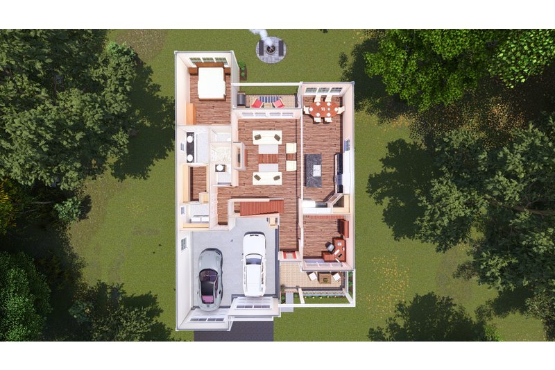 Dream House Plan - Floor Plan - Main Floor 1 for Traditional House Plan #513-2196 - 4 bed, 3.5 bath