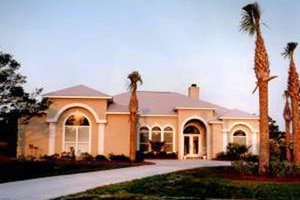 Mediterranean Exterior - Front Elevation Plan #37-123