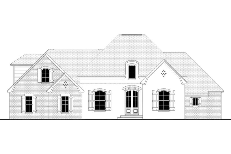 Dream House Plan - Exterior - Front Elevation 6 for European House Plan #430-103 - 4 bed, 2.5 bath