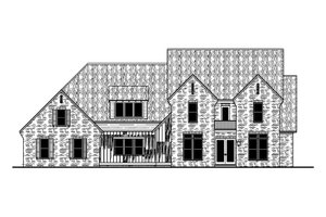 Exterior - Front Elevation 3 for Traditional House Plan #1081-25 - 5 bed, 5.5 bath