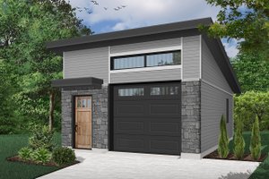 Contemporary Exterior - Front Elevation Plan #23-2634