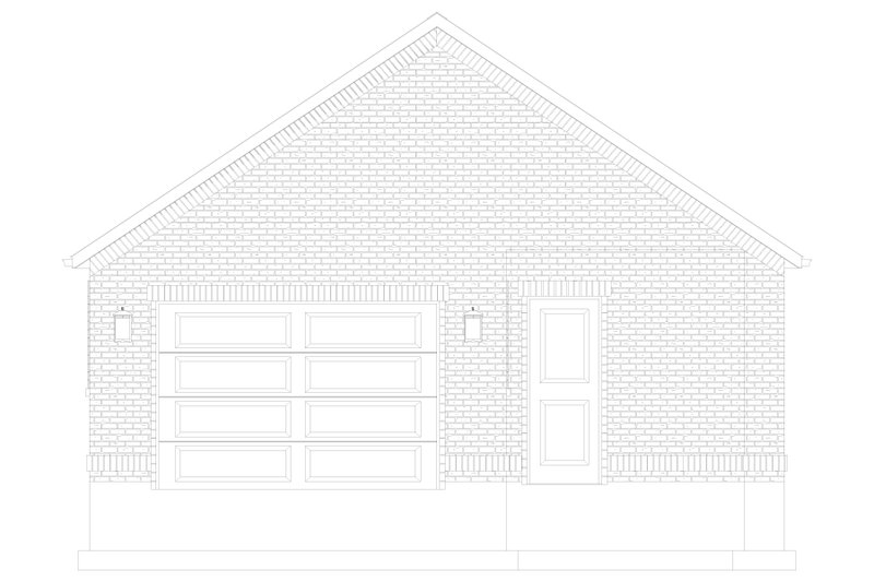 House Design - Exterior - Front Elevation 5 for Traditional House Plan #1060-295, 1 bath