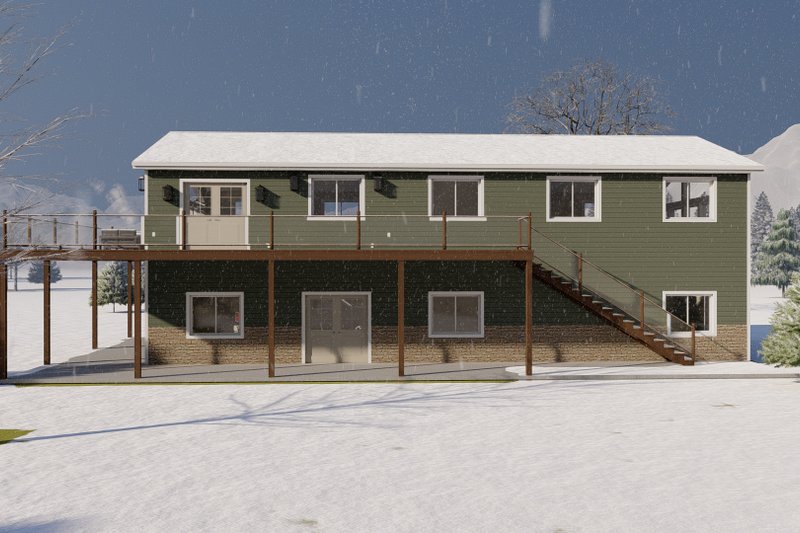 House Design - Exterior - Other Elevation 1 for Barndominium House Plan #1060-95 - 2 bed, 2 bath