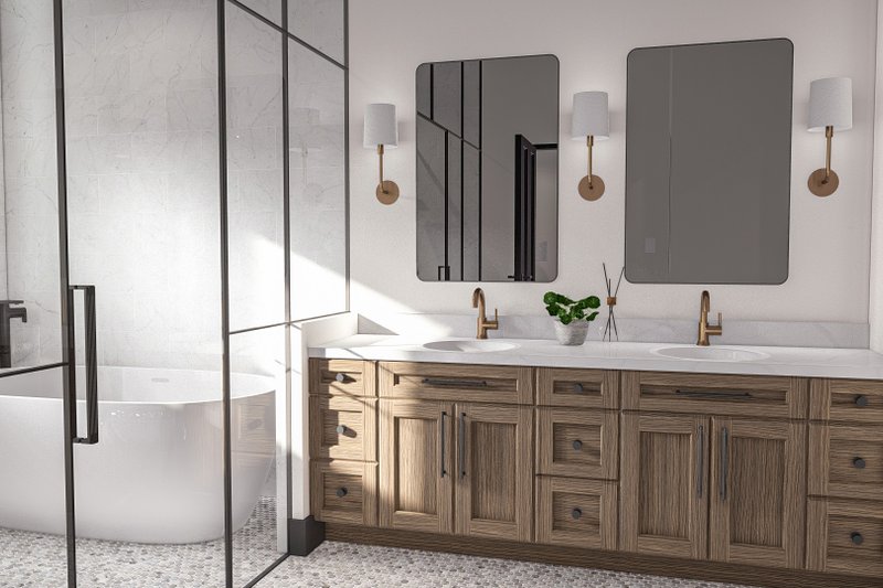 House Plan Design - Interior - Master Bathroom for Farmhouse House Plan #455-502 - 4 bed, 3 bath