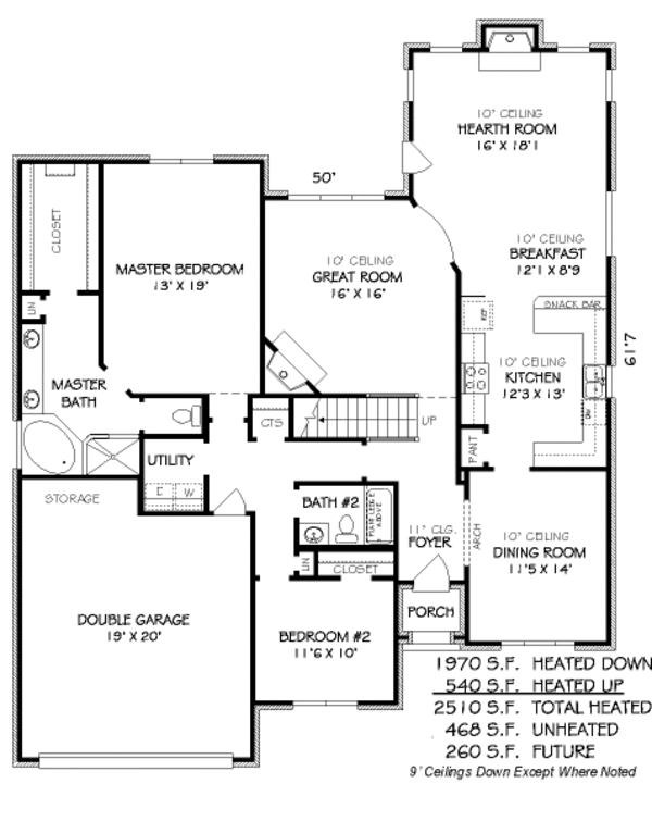 European Floor Plan - Main Floor Plan #424-146