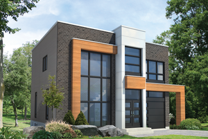 Contemporary Exterior - Front Elevation Plan #25-4416