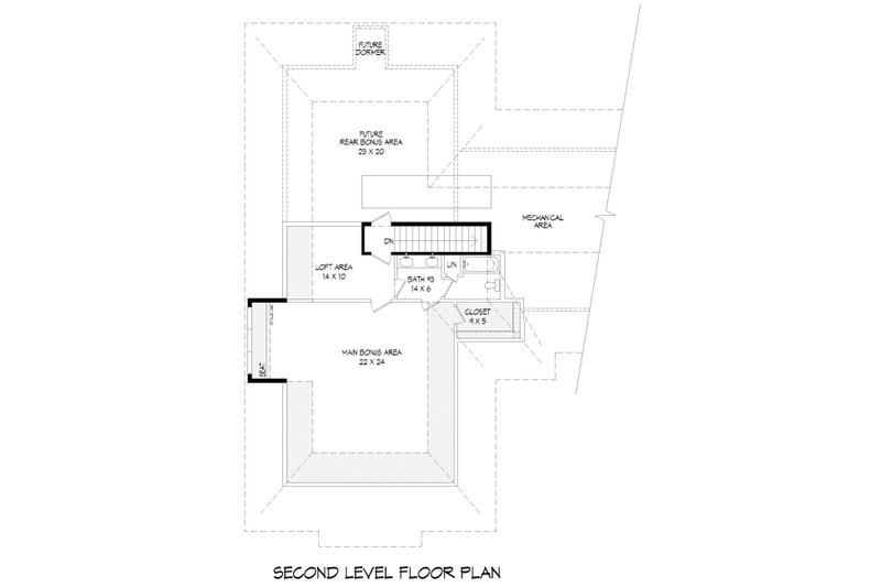 Architectural House Design - Floor Plan - Upper Floor for Country House Plan #932-314 - 3 bed, 2.5 bath