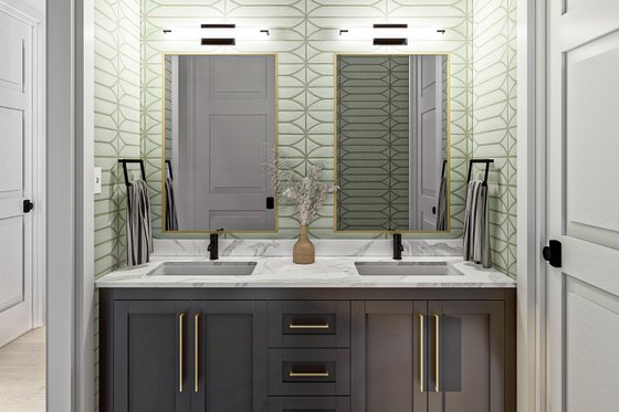 Interior - Bathroom for Barndominium House Plan #455-261 - 2 bed, 2 bath