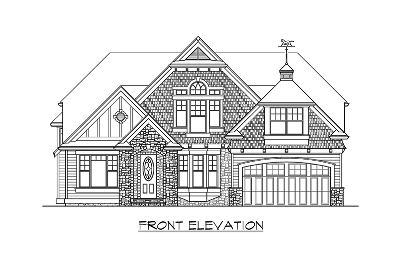 House Blueprint - Exterior - Other Elevation for Traditional House Plan #132-116 - 4 bed, 2.5 bath