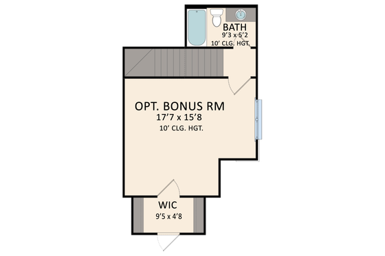 Floor Plan - Upper Floor for Farmhouse House Plan #1081-34 - 4 bed, 4.5 bath