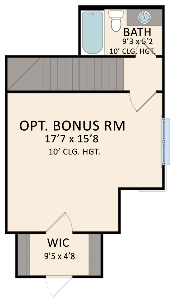 Farmhouse Floor Plan - Upper Floor Plan #1081-34