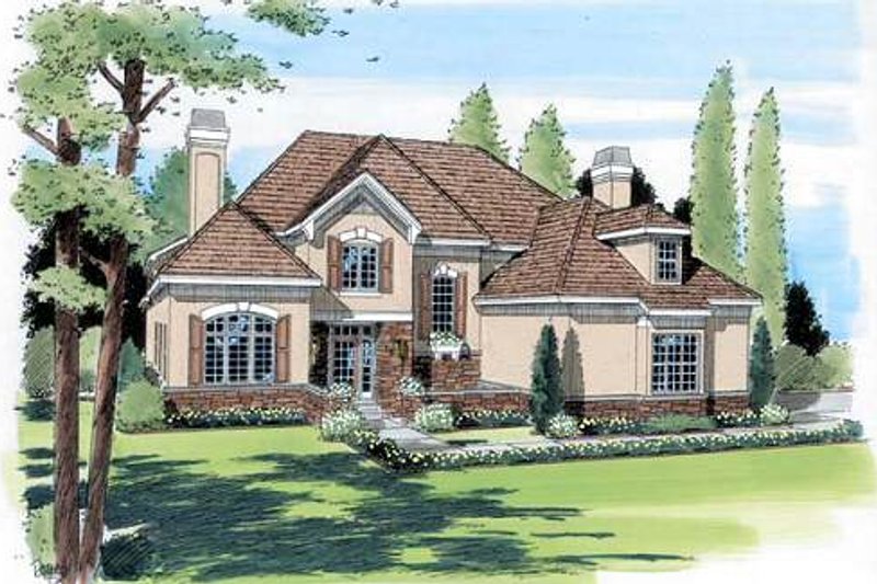 Traditional Style House Plan - 4 Beds 3.5 Baths 3022 Sq/Ft Plan #312-151