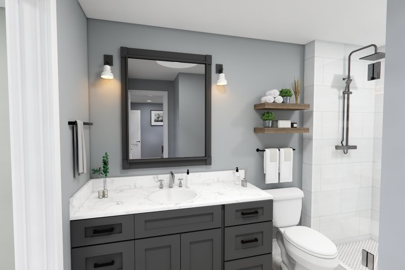 Architectural House Design - Interior - Bedroom 2 for Farmhouse House Plan #51-1560 - 6 bed, 4.5 bath