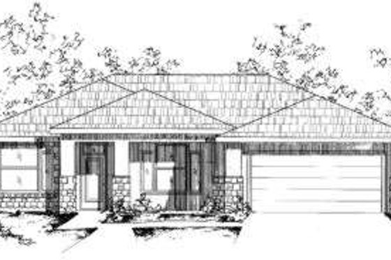 Exterior - Front Elevation for Modern House Plan #24-216 - 4 bed, 2 bath