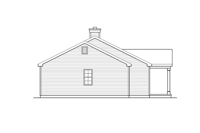 Home Plan - Exterior - Other Elevation 1 for Ranch House Plan #22-636 - 3 bed, 2 bath