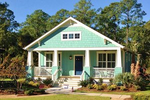 Exterior - Front Elevation 3 for Craftsman House Plan #461-57 - 3 bed, 2 bath