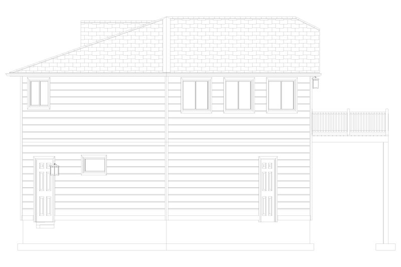 House Design - Exterior - Other Elevation 1 for Barndominium House Plan #1060-339 - 2 bed, 1.5 bath