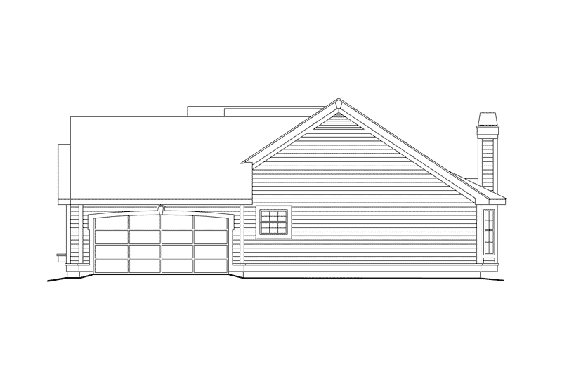 Dream House Plan - Exterior - Other Elevation 2 for Traditional House Plan #57-184 - 4 bed, 2 bath