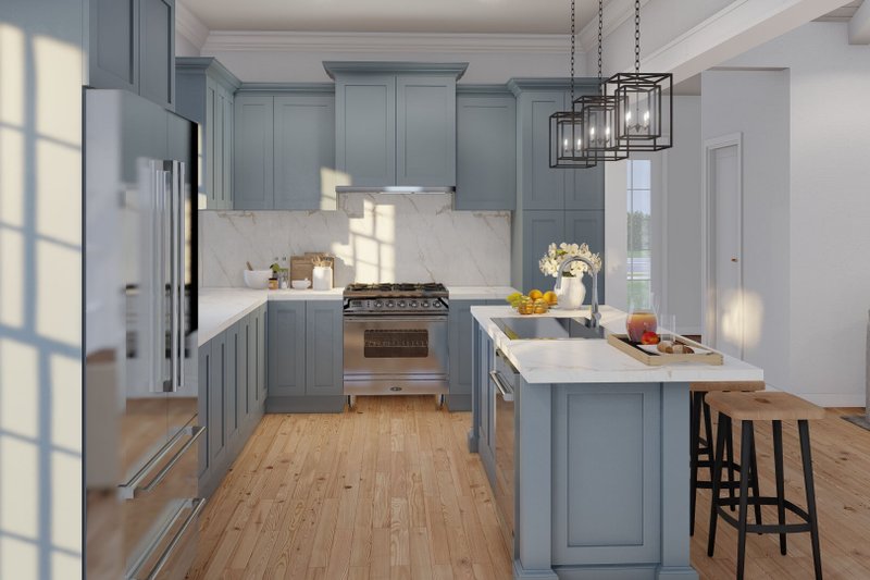 House Design - Interior - Kitchen for Cottage House Plan #923-325 - 3 bed, 2 bath