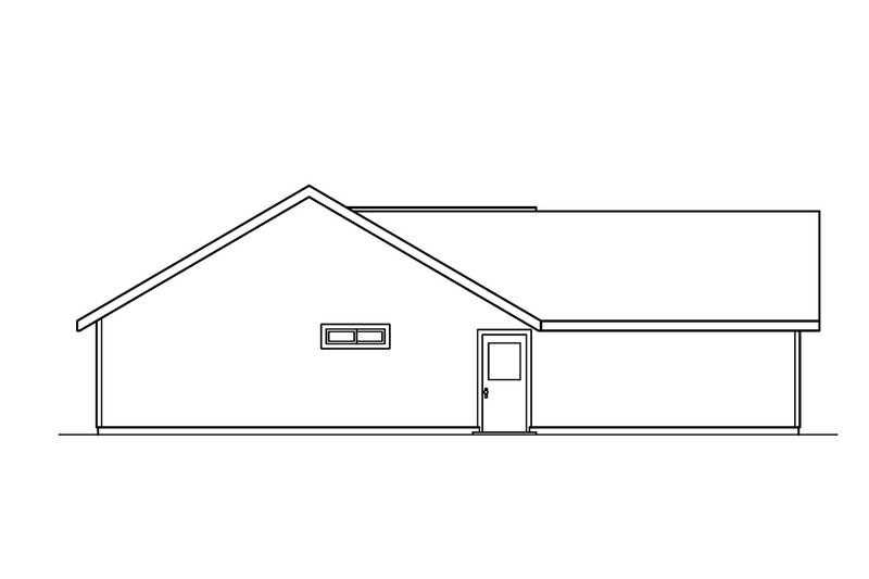 House Plan Design - Exterior - Other Elevation for Traditional House Plan #124-495 - 3 bed, 2 bath