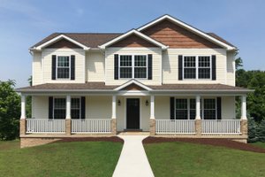 Architectural House Design - Exterior - Front Elevation for Farmhouse House Plan #1123-3 - 4 bed, 2.5 bath