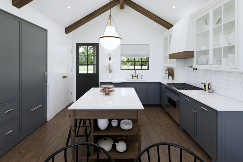 Dream House Plan - Interior - Kitchen 2 for Farmhouse House Plan #1114-8 - 2 bed, 2 bath