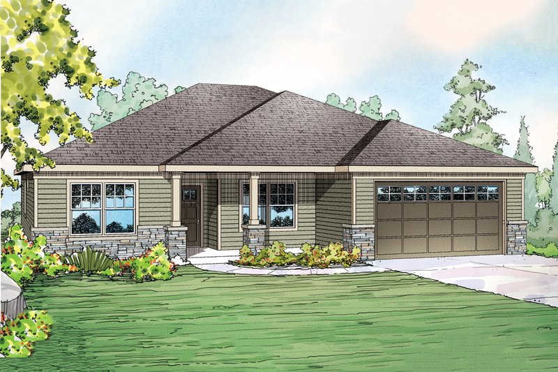 Dream House Plan - Ranch Exterior - Front Elevation Plan #124-902