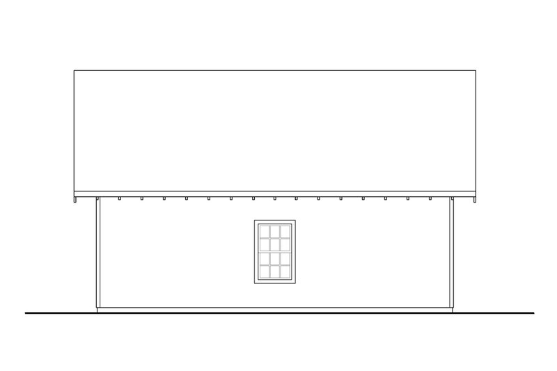 Home Plan - Exterior - Rear Elevation for Traditional House Plan #124-1218, 0 bath